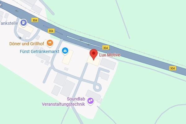 LuxMotive GmbH telephely térkép